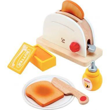 Set toaster en bois blanc et accessoires - Ma Rentrée Facile