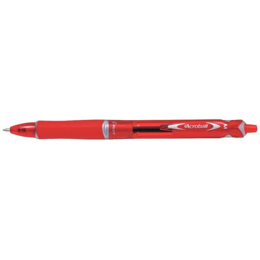 Stylo Acroball rétractable clip plastique rouge - Ma Rentrée Facile