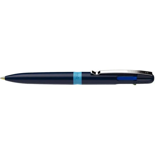 Stylo bille 4 couleurs pointe moyenne fluide ecolo - Ma Rentrée Facile