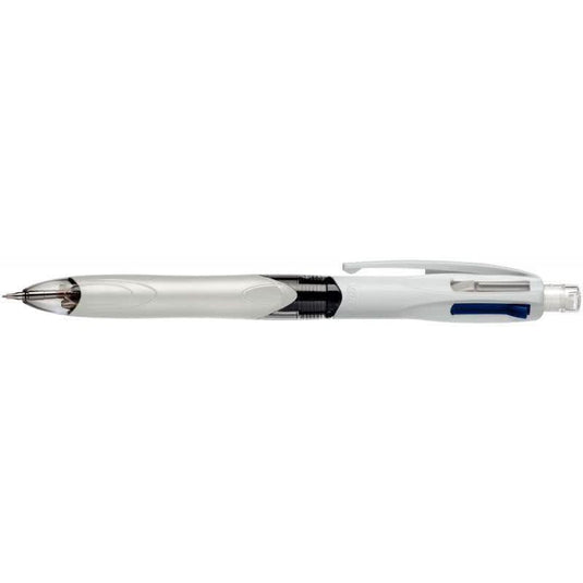 Stylo bille Bic 4 Couleurs 3 pointes moyenne bille + 1 mine HB - Ma Rentrée Facile