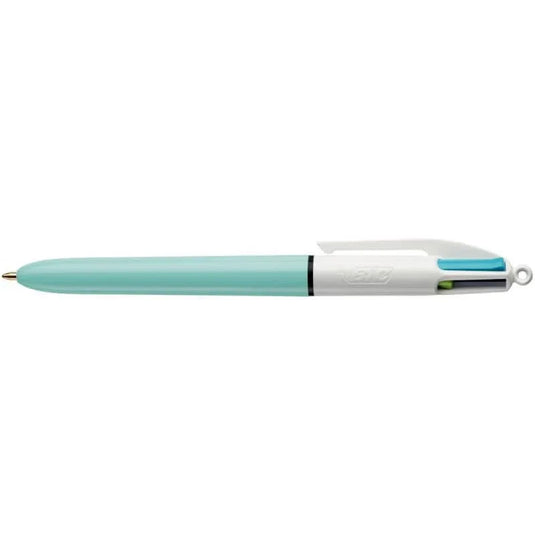 Stylo bille Bic 4 couleurs pointe moyenne Fun, coloris aléatoires - Ma Rentrée Facile