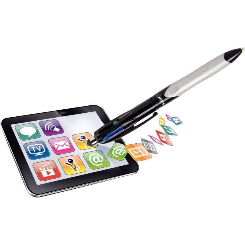 Stylo bille Bic 4 Couleurs Stylus - Ma Rentrée Facile