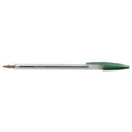 Stylo bille BIC Cristal pointe moyenne vert