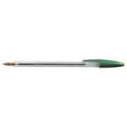 Stylo bille BIC Cristal pointe moyenne vert - Ma Rentrée Facile