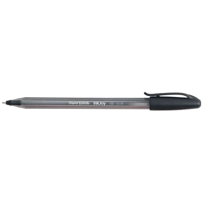 Stylo bille Papermate InkJoy 100 pointe moyenne noir - Ma Rentrée Facile