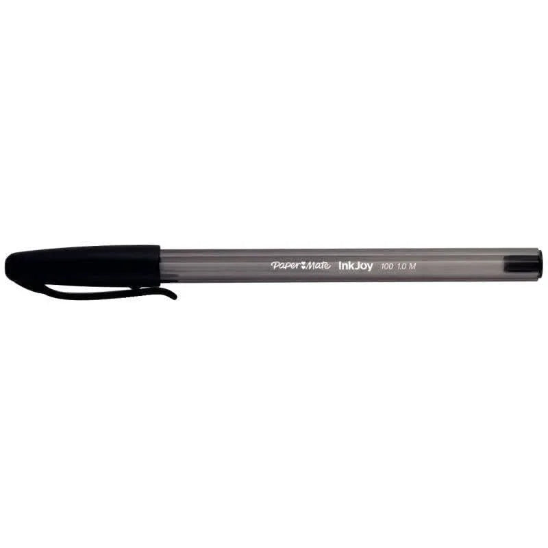 Stylo bille Papermate InkJoy 100 pointe moyenne noir - Ma Rentrée Facile