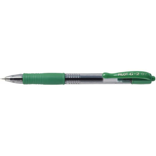 Stylo bille rétractable G-2 pointe moyenne vert - Ma Rentrée Facile
