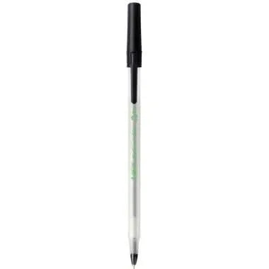 Stylo bille Bic Ecolution Round Stic pointe moyenne noir - Ma Rentrée Facile