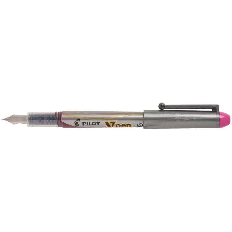 Stylo plume jetable Pilot V-Pen pro rose - Ma Rentrée Facile