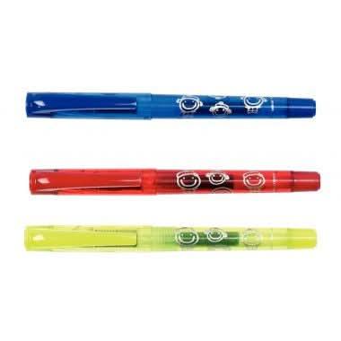 Stylo roller à cartouche motif Smiley, coloris aléatoires - Ma Rentrée Facile
