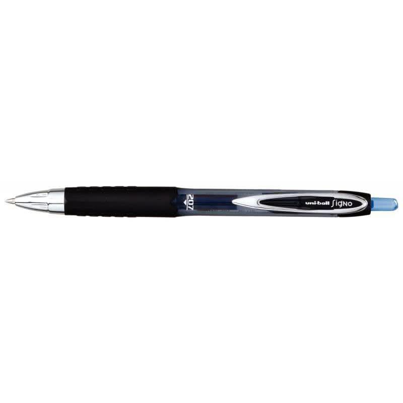 Stylo roller Uniball Signo RT 207 rétractable bleu - Ma Rentrée Facile