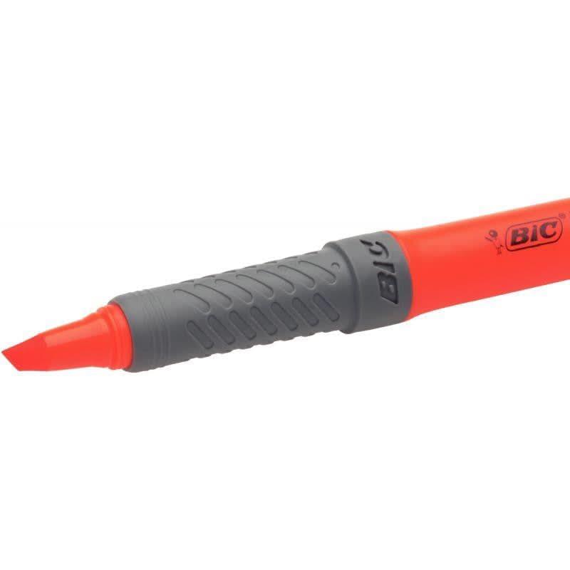 Surligneur Bic Highlighter grip orange - Ma Rentrée Facile