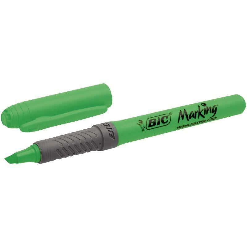Surligneur Bic Highlighter grip vert - Ma Rentrée Facile