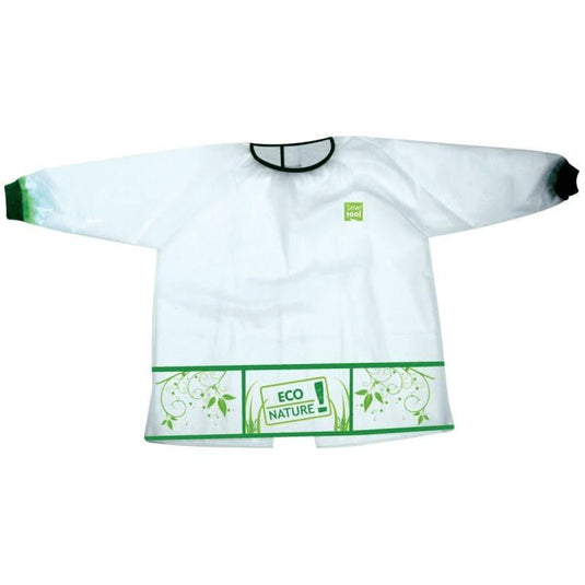 Tablier écologique enfant, 3-5 ans, blanc et vert, Wonday - Ma Rentrée Facile