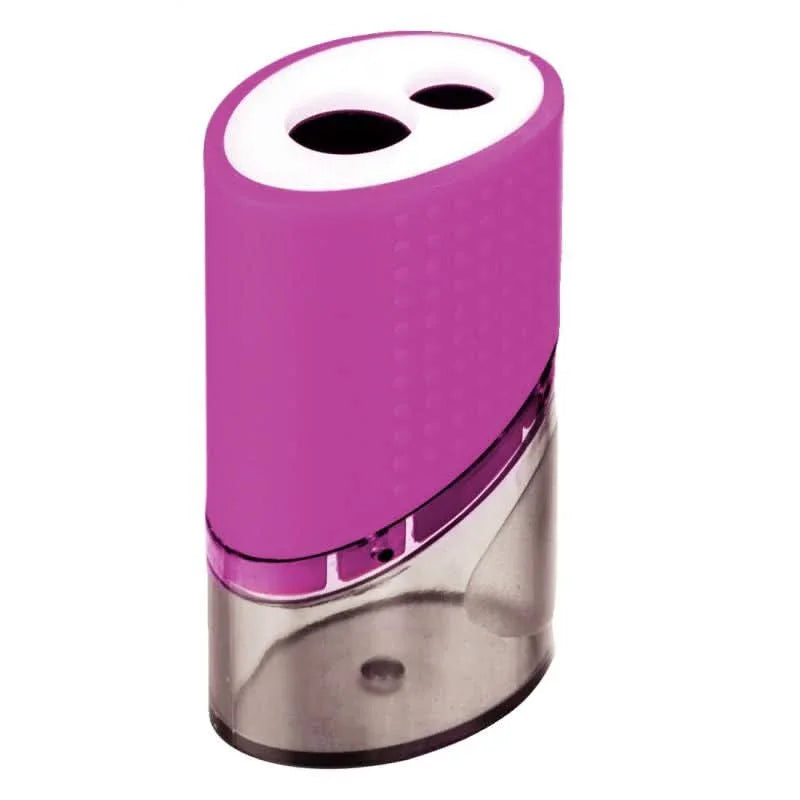 Taille-crayons en métal 2 usages, avec réserve en plastique Wonday, coloris aléatoires - Ma Rentrée Facile