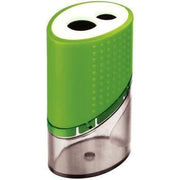 Taille-crayons en plastique 2 usages avec réserve Wonday, coloris aléatoires - Ma Rentrée Facile