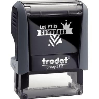 Tampon Les P'tits Champions, formule "Champion d'écriture" - Ma Rentrée Facile