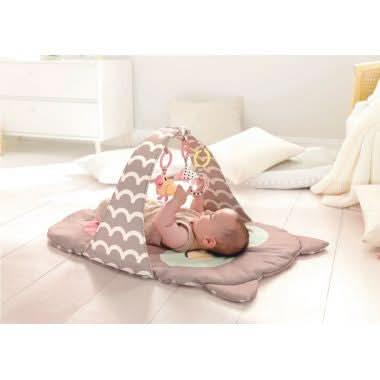 Tapis d?éveil pliable chouette + arche - Ma Rentrée Facile