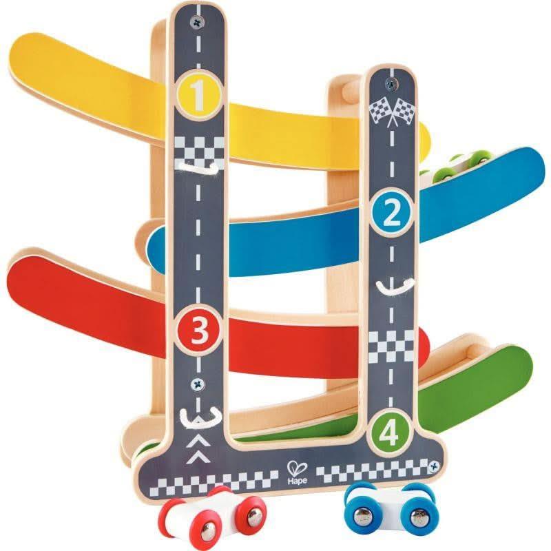 Toboggan à voitures en bois - Ma Rentrée Facile