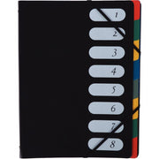 Trieur 8 compartiments en polypropylène noir