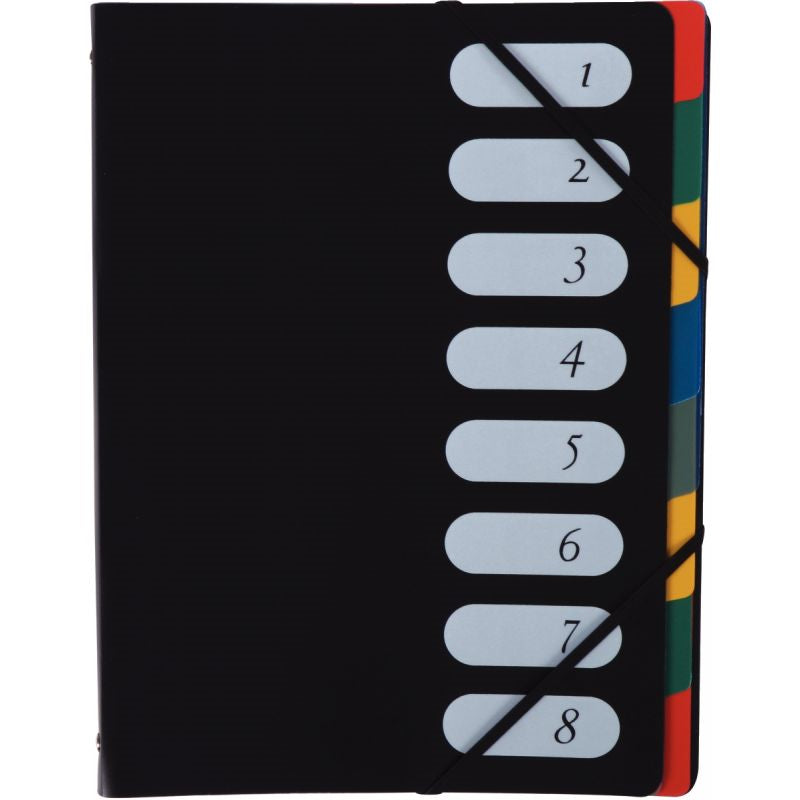 Trieur 8 compartiments en polypropylène noir