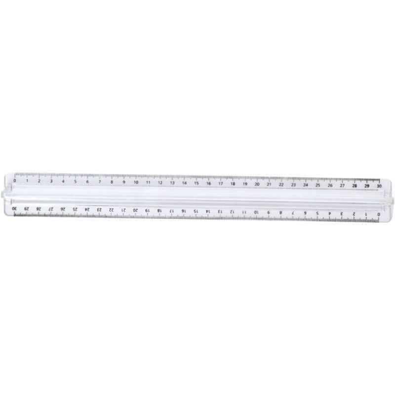 Triple décimètre en plastique cristal - Ma Rentrée Facile