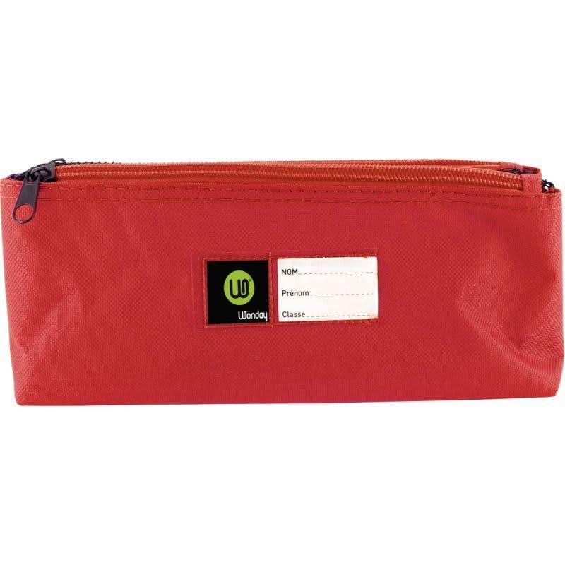 Trousse double plateau rouge - Ma Rentrée Facile