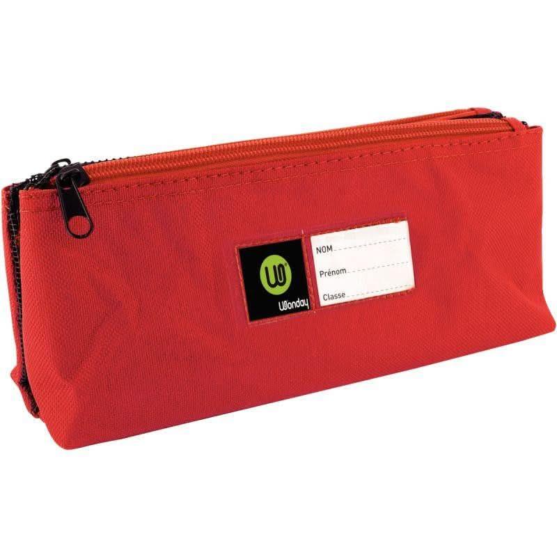 Trousse double plateau rouge - Ma Rentrée Facile