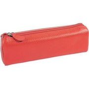 Trousse trapèze en cuir orange QUO VADIS - Ma Rentrée Facile