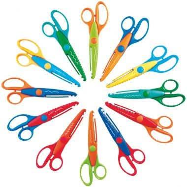 Valisette de 12 ciseaux à cranter 16cm - Ma Rentrée Facile