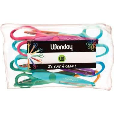 Valisette de 12 ciseaux à cranter 16cm - Ma Rentrée Facile