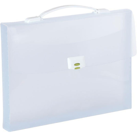 Valisette en polypropylène, dos 4 cm, incolore translucide
